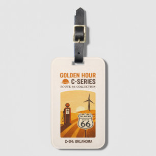 Tulsa Centennial Vintage Pump Journey Luggage Tag