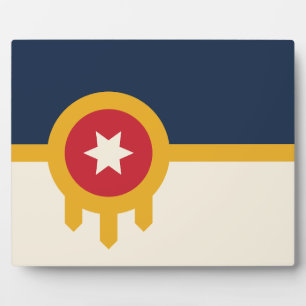 Tulsa City Flag Plaque
