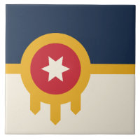 Tulsa City Flag Tile