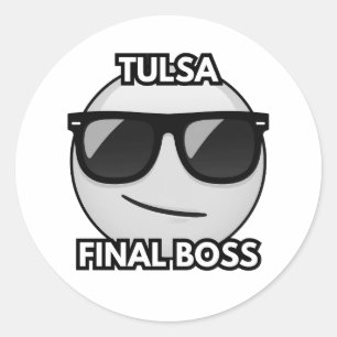 Tulsa Final Boss Cool Emoji Sticker