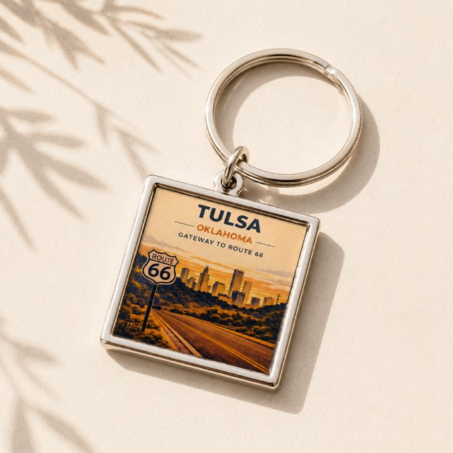 Tulsa Gateway Route 66 Skyline Memory Key Ring (Creator Uploaded)
