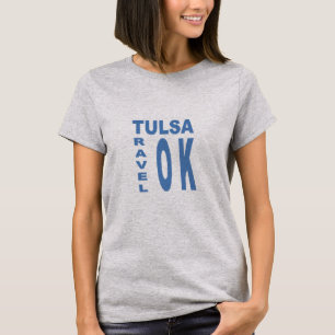 TULSA Gray T-shirt OKLAHOMA