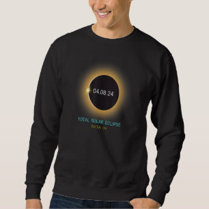 Tulsa OK Total Solar Eclipse 040824 Oklahoma Souve Sweatshirt
