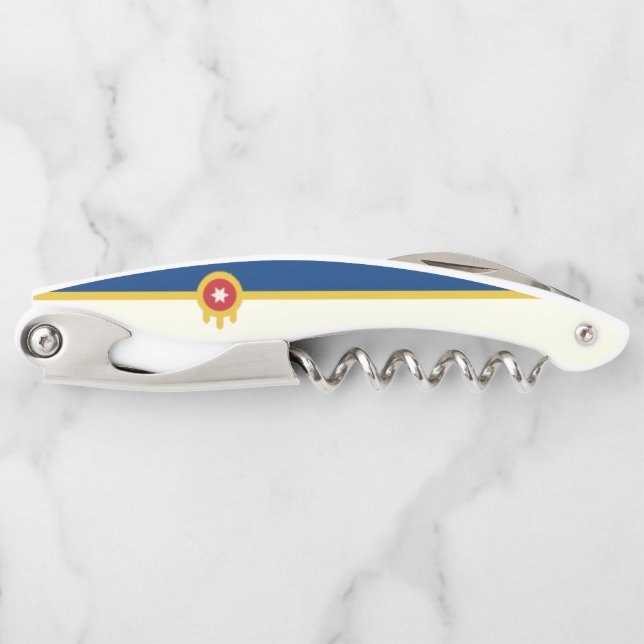 Tulsa (Oklahoma) city flag Corkscrew (Front)
