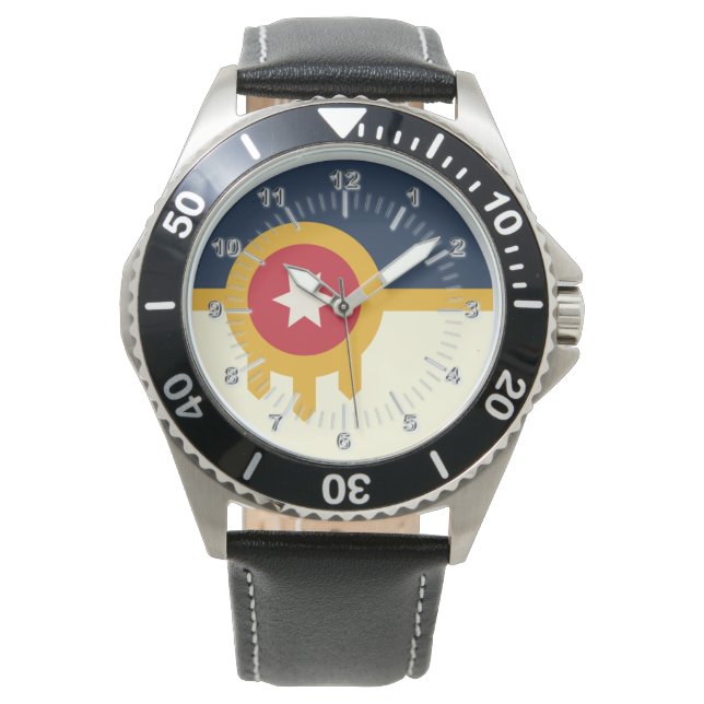 Tulsa (Oklahoma) City flag Watch (Front)