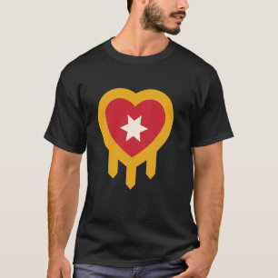 Tulsa Oklahoma Heart Flag T-Shirt