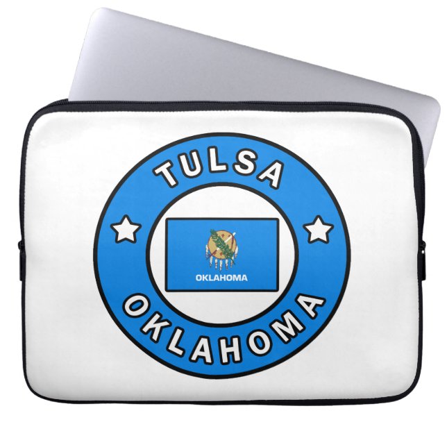 Tulsa Oklahoma Laptop Sleeve (Front)