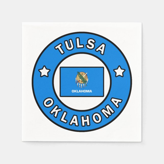 Tulsa Oklahoma Napkin (Front)