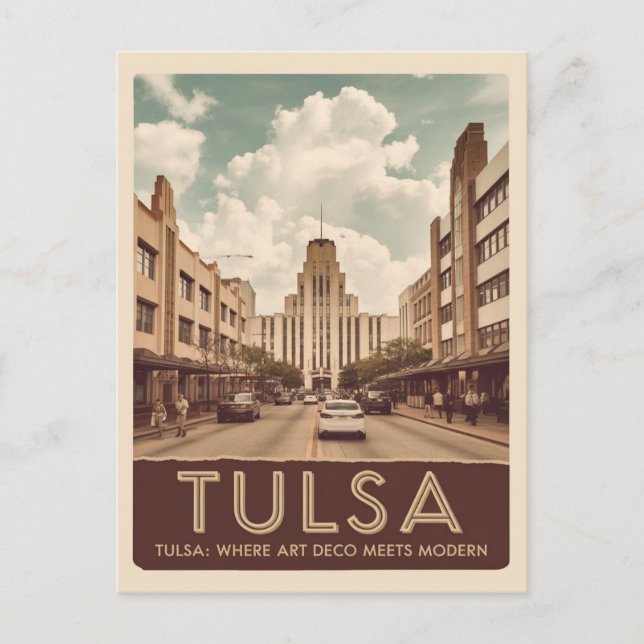 Tulsa, Oklahoma Postcard (Front)