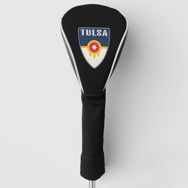 Tulsa Oklahoma Shield Golf Head Cover (Front)