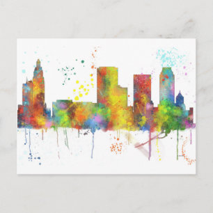 TULSA, OKLAHOMA SKYLINE POSTCARD