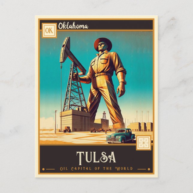 Tulsa, Oklahoma | Vintage Postcard (Front)