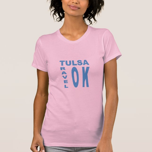 TULSA Pink T-shirt OKLAHOMA TRIP (Front)