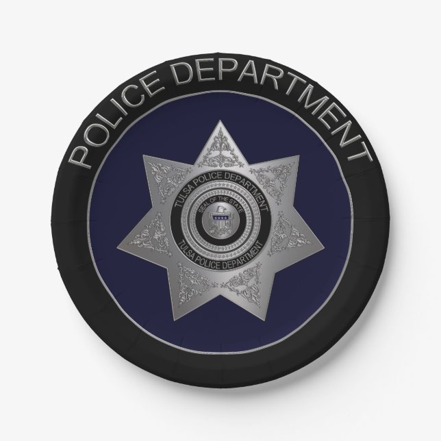 Tulsa-Police-Dept-Badge-OPTION 3-PAPER PLATE (Front)