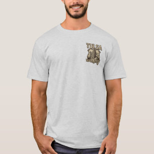 Tulsa Route 66 Oklahoma Vintage Americana Men's T- T-Shirt