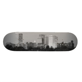 Tulsa Skyline B&W Skateboard Deck