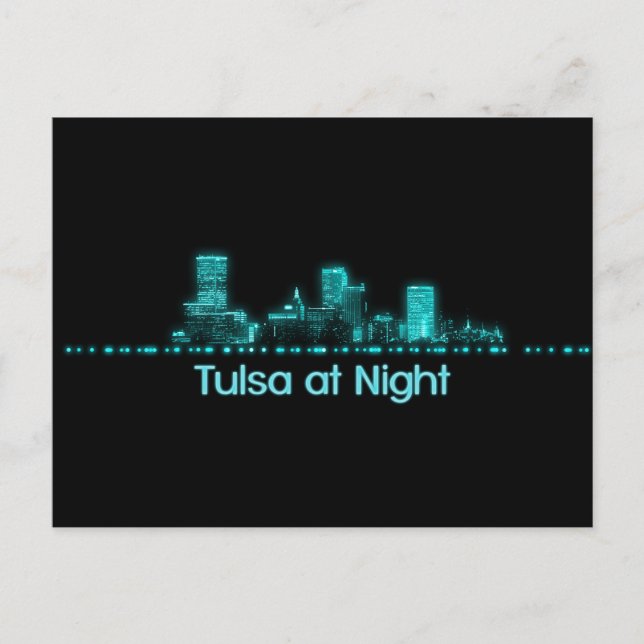 Tulsa Skyline Postcard (Front)