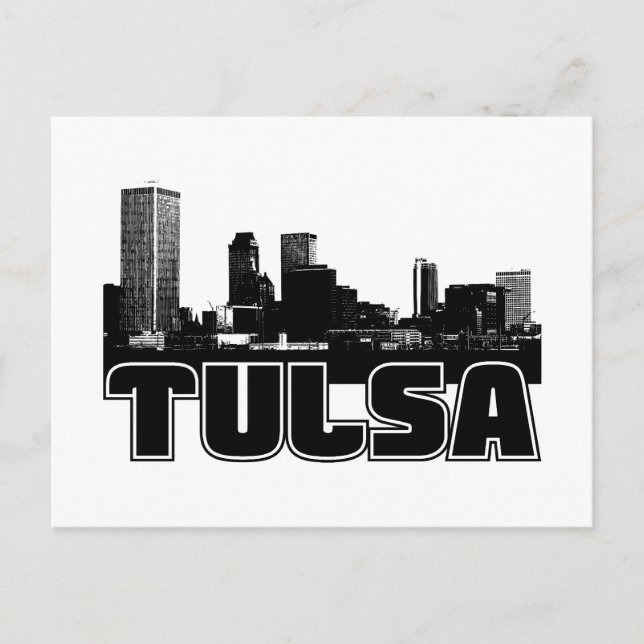 Tulsa Skyline Postcard (Front)