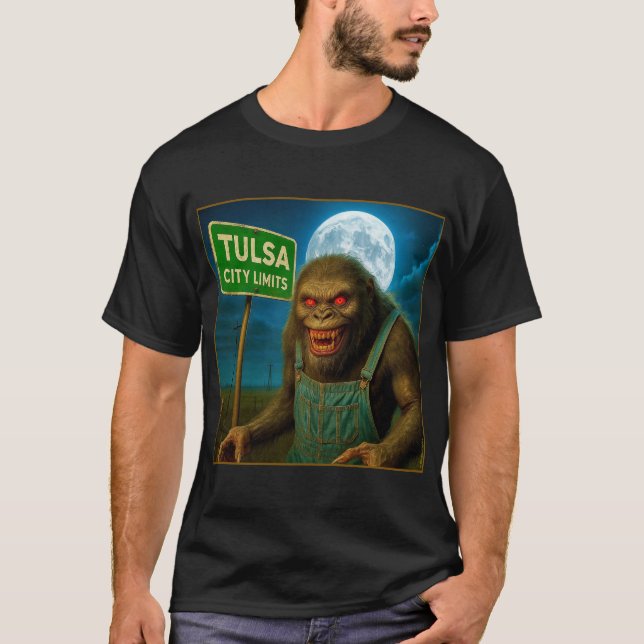 TULSA T-SHIRT - "TERROR STRIKES TULSA"   (Front)