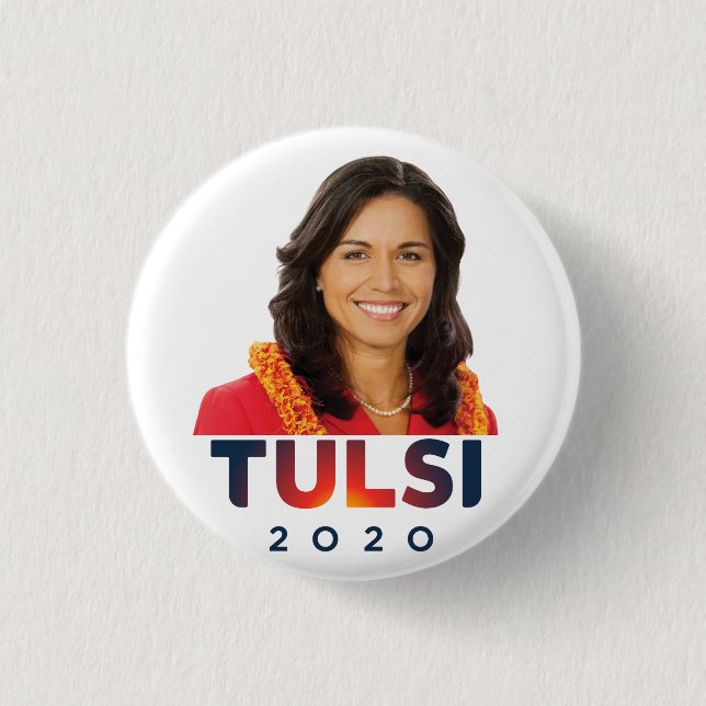 Tulsi Gabbard 2020 3 Cm Round Badge (Front)