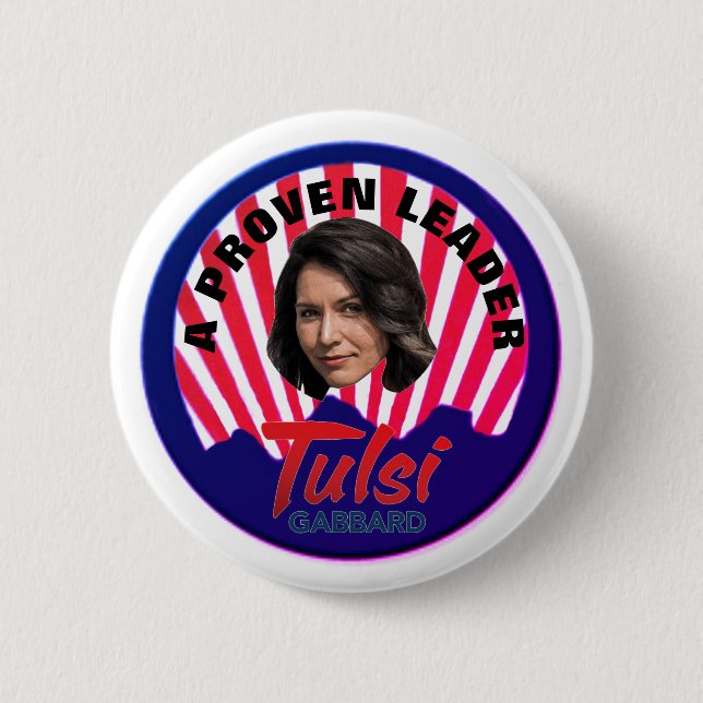 Tulsi Gabbard 2020 6 Cm Round Badge (Front)