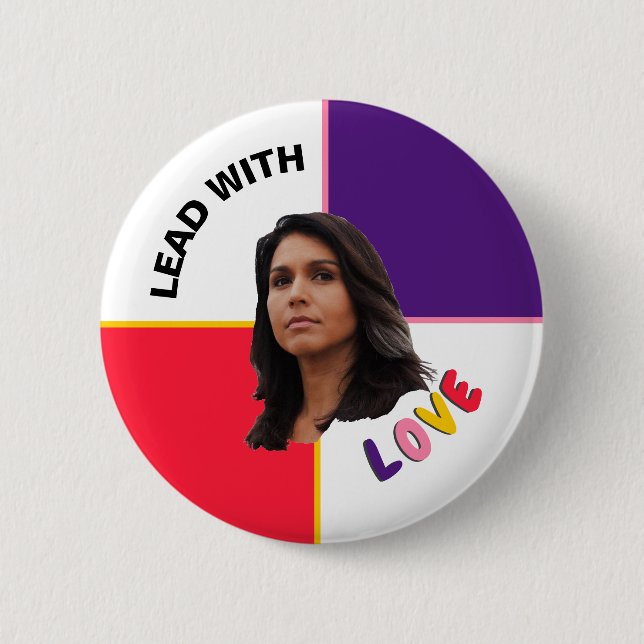 Tulsi Gabbard 2020 6 Cm Round Badge (Front)