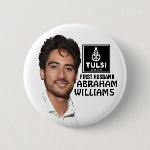Tulsi Gabbard 2020 Abraham Williams for First Husb 6 Cm Round Badge