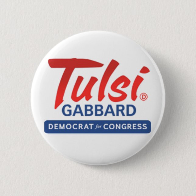 Tulsi Gabbard for Congress 6 Cm Round Badge (Front)