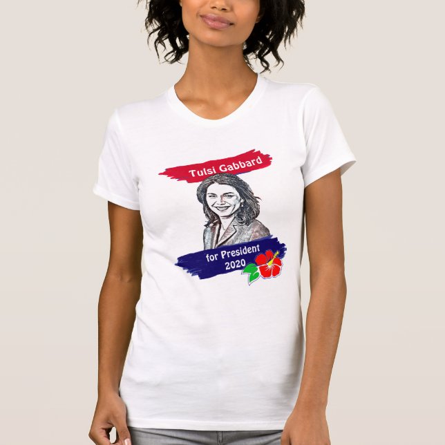 Tulsi Gabbard for President 2020 Election T-Shirt (Front)