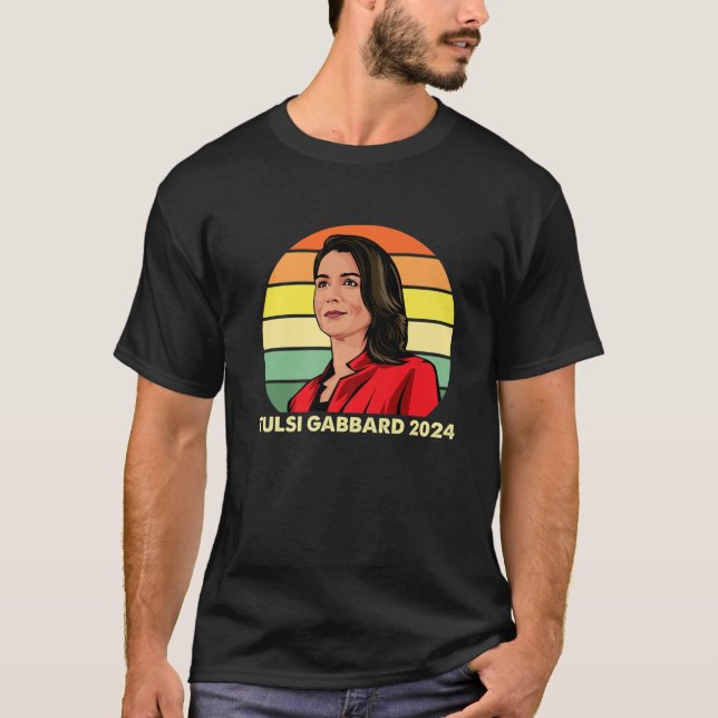 Tulsi Gabbard For President 2024 Patriot Democrat T-Shirt (Front)
