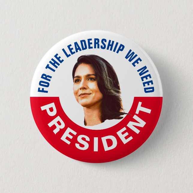 Tulsi Gabbard for President 6 Cm Round Badge (Front)