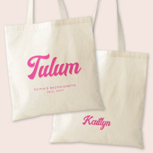 Tulum Bachelorette Party Personalised Tote Bag