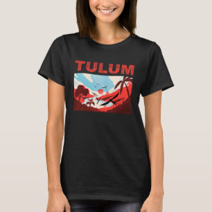 Tulum Beach And Sky Mexico Vacation Tribal Souveni T-Shirt