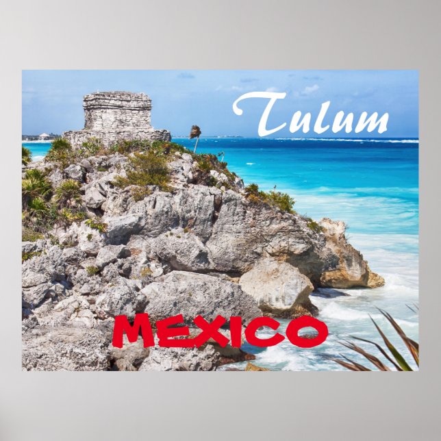 Tulum Maya Mexico Poster (Front)