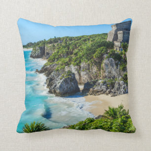 Tulum Mayan Ruins Cushion