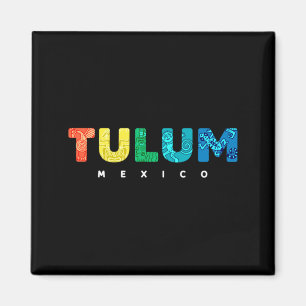 Tulum Mexico Colourful Mayan Tribal Souvenir Boys Magnet