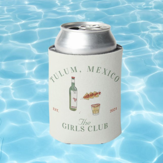 Tulum Mexico Girls Club Can Cooler (Creator Uploaded)