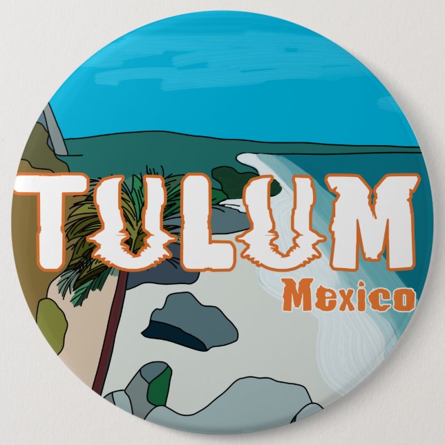 Tulum Mexico Great Gift Idea 6 Cm Round Badge (Front)