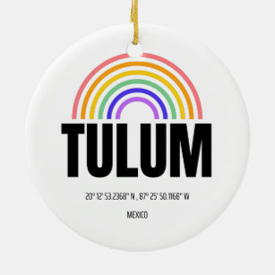 Tulum - Mexico - Heaven in the World - Favorite Ceramic Tree Decoration
