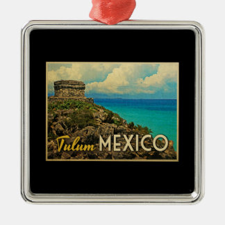 Tulum Mexico Metal Tree Decoration