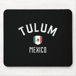 Tulum Mexico - Mexican Flag Tulum Tee Mouse Pad