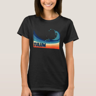 Tulum Mexico Retro Surf Sailing & Fishing Vacation T-Shirt