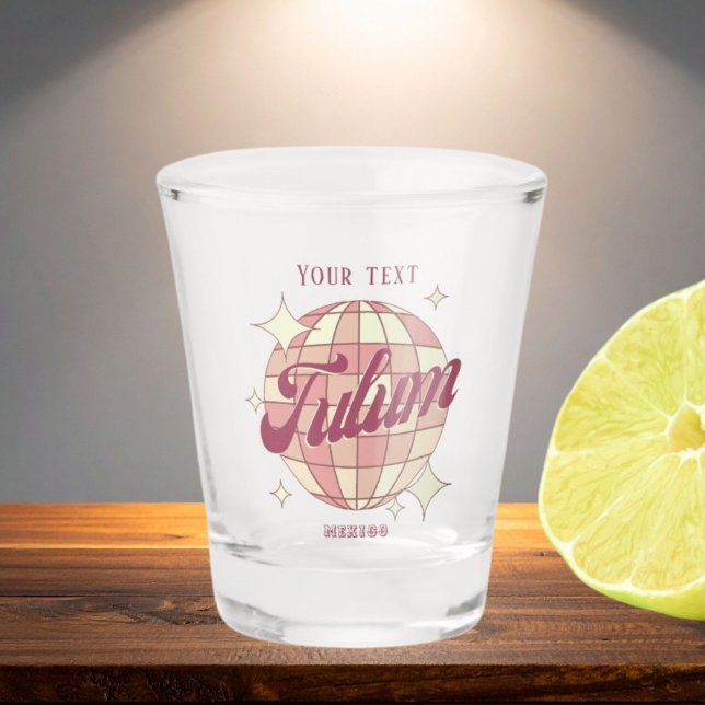 Tulum Mexico souvenir gift drink bar Shot Glass (Creator Uploaded)