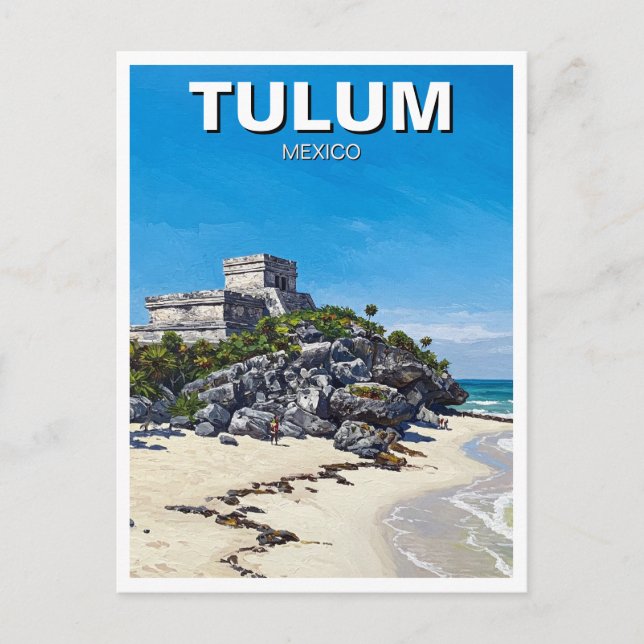 Tulum Mexico Travel Postcard (Front)