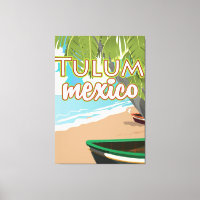 Tulum, mexico travel poster