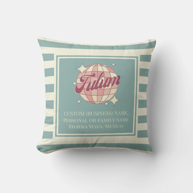 Tulum Riviera Mexico house home decoration  Cushion (Front)