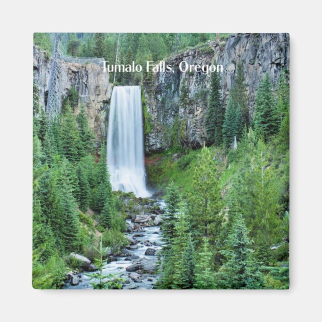 Tumalo Falls, Oregon scenic photograph Magnet (Front)