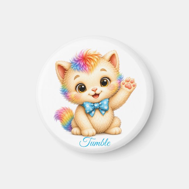 Tumble the Kitten Magnet (Front)