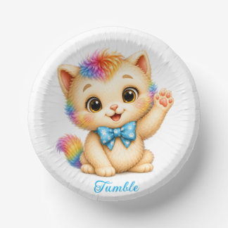 Tumble the Kitten Paperware Paper Plate