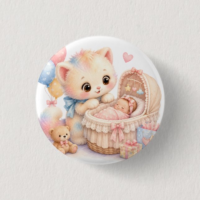  Tumble Watercolor Button (Front)